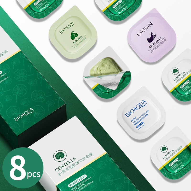 8 Buah Masker Lumpur Centella  - Dust Mask Construction ulasan dan harga
